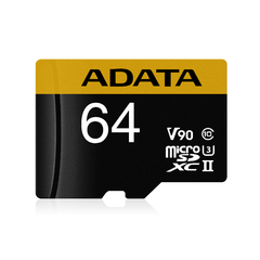 MEMORIA SD ADATA PREMIER ONE 64GB CLASS10 SOPORTE HD 8K 4K 3DVR FLASH 3D MLC (AUSDX64GUII3CL10-CA1) --A PEDIDO