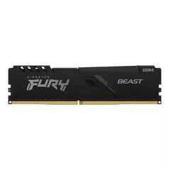 MEMORIA RAM UDIMM KINGSTON FURY BEAST 8GB DDR4 3200MHZ CL16 1.35V SINGLE NEGRO --A PEDIDO