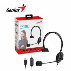 AURICULAR GENIUS HS-100U BLACK USB --A PEDIDO