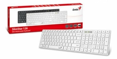 TECLADO GENIUS SLIMSTAR 126 WHITE USB --A PEDIDO