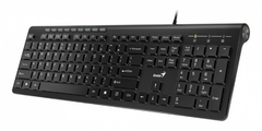 TECLADO GENIUS SLIMSTAR 230II BLACK SP USB --A PEDIDO