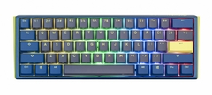 TECLADO MECANICO DUCKY ONE 3 DAYBREAK MINI TECLAS AZULES INTERRUPTOR MARRON INGLES PBT DOBLE DISPARO SIN COSTURAS --A PEDIDO