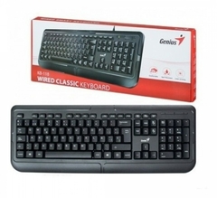 TECLADO USB GENIUS RS2 KB-118 II BLACK --A PEDIDO