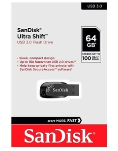 PEN DRIVE 64GB SANDISK ULTRA SHIFT 3.0