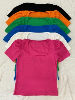 SALE ART.082 REMERA M/PRINCESA CUELLO CUADRADO *MORLEY PORTOFINO*