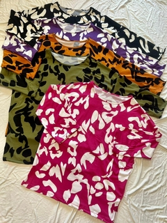 SALE ART.488 REMERON ESTAMPADO MANGA 3/4 *MODAL SOFT GAMUZADO*