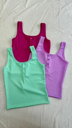 ART.227 MUSCULOSA BOTONES *RIB LIPA FOIL*