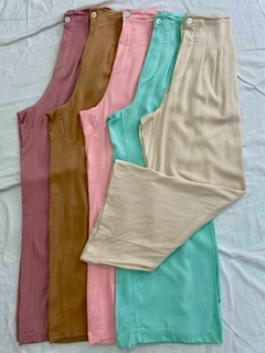 ART.028L PALAZO LARGO PINZADO *LINO SPANDEX* - comprar online