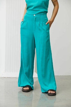 ART.028L PALAZO LARGO PINZADO *LINO SPANDEX*