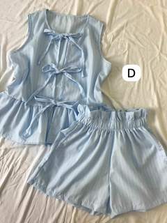 CONJUNTO BLUSA Y SHORT *POPLIN RAYADO* (SALE) - CITTÀ