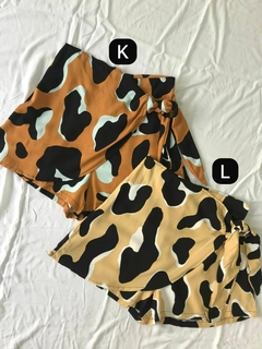 SKORT ESTAMPADO *RAYON POPLIN* (SALE) - tienda online