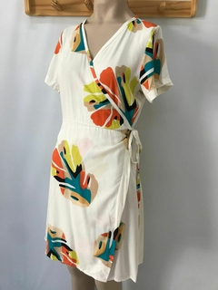 VESTIDO CRUZADO ESTAMPADO *RAYON POPLIN* (SALE)