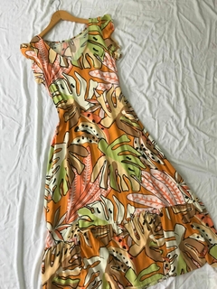 MAXIVESTIDO ESTAMPADO *RAYON POPLIN* (SALE) - tienda online