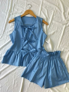 CONJUNTO BLUSA Y SHORT *POPLIN CON LYCRA* (SALE) - CITTÀ