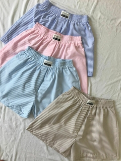 SHORT RAYADO *POPLIN S/LYCRA* (SALE)