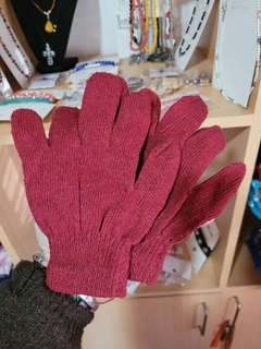 Guantes bordó