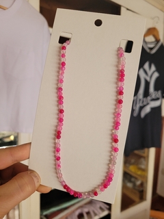 COLLAR AGATA FUCSIA