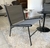 (MG) Dos sillones grises estructura de hierro (las mesas no se venden) / 55 x 50 x 40/70 - comprar online
