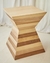 (JB) Nueva. Mesa auxiliar enchapada en combinación de madera con laca poliuretano. / 45 × 45 × 58 - comprar online