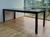 (JB) Mesa/ escritorio madera pintada de Gris / 210 × 90 × 76