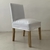 (SF) Ochos sillas con funda blanca y dos sillones cabecera / 50x55x45/ 60x55x45 - comprar online