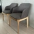 (TL) 12 sillas tapizadas en lino. Nuevas / 55x48x50/83