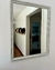 (LG) Espejo antiguo blanco / 60x75