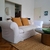 (JB) Sofa con funda tusor, pilow y almohadones / 240 × 70 × 74