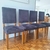 (JB) Diez sillas tapizadas en pana gris de De Levie / 46 × 51 × 1