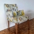 (JB) Dos sillas cabeceras tapizadas, de Agustina Cerato / 58 × 59 × 1