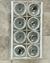 (TL) Artefacto de Aluminio para 8 focos Ar111 (Halógenas o de Led de 12V) / 62x34.5x15