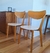 (JB) Seis sillas madera paraiso respaldo enchapado asiento MDF laqueado / 39 × 41 × 81