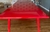 (LP) Mesa de comedor laqueada roja de Bacano. / 4 x 1 x 78 - comprar online