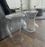 (SF) Dos taburetes de cristal transparente diseño Phillippe Starck de Kartell / 30x46