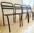 (SF) Cuatro sillas de hierro /45x40x45 - comprar online