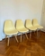 ( SA) 4 sillas eames amarillas / 0.55 x 0.47