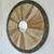 (DL) Espejo redondo con marco de hierro color peltre / 100 diámetro