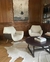 (MG) Dos sillones individuales tapizados en gamuza y Lino / 75 x 70 x 40/57/80 - comprar online