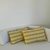 (DL) 2 almohadones amarillos estampados de Lamdmark y 2 almohadones rosa viejo / 50x30/50x50