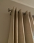 (MW) 3 pares de cortinas de lino grueso color beige / 1 par grande 190x225 c/ paño cerrado- 2 pares medianas 1x225 c/paño cerrado en internet