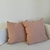 (DL) 2 almohadones amarillos estampados de Lamdmark y 2 almohadones rosa viejo / 50x30/50x50 en internet
