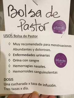 Bolsa de Pastor 100g - comprar online