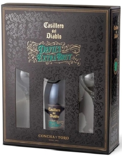 Casillero Del Diablo Espumante Extra Brut 750ml Estuche + 2 Copa