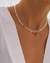 Chocker de acero con dijes bolitas chatas - comprar online