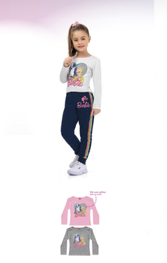 Camiseta manga longa Barbie - comprar online