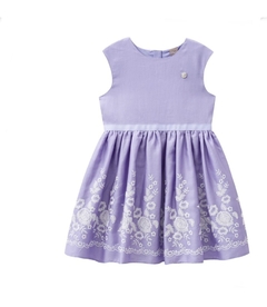 Vestido sarja Mundi roxo