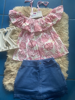 Conjunto bata + Saia/shorts