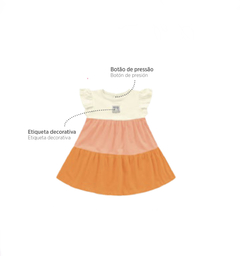 Vestido Laranja baby - comprar online