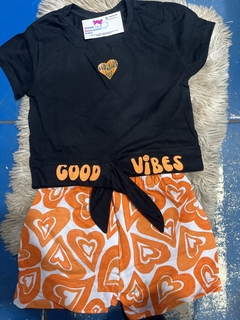 Conj. Cropped Good Vibes + Shorts