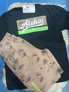 Conj. Camiseta Aloha + Bermuda